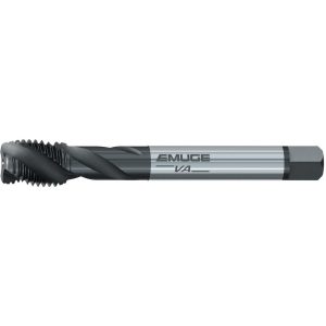 EMUGE Spiral Flute Tap: 1-1/8-12 UNF, 4 Flutes, Modified Bottoming, 3B Class of Fit, Cobalt, Oxide Coated CU503210.5053