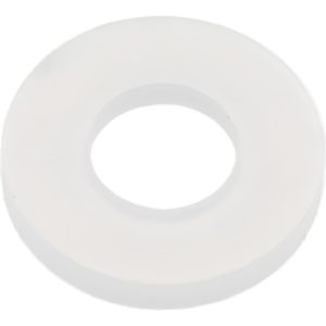 ELECTRO HARDWARE 4" Screw Standard Flat Washer: Nylon WF3162N