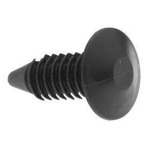 ELECTRO HARDWARE 9/32" Hole Diam, Ratchet Shank, Nylon Panel Rivet RF-281-890-BKN