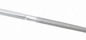 STRAUSS 8-1/2" OAL Fine Round Needle Diamond File HB2610 D91