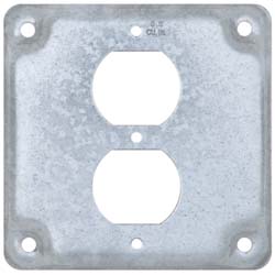 COOPER CROUSE-HINDS Square Surface Electrical Box Cover: Steel TP516