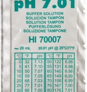 HANNA INSTRUMENTS 7.01% pH Range Buffer Pouch HI70007P