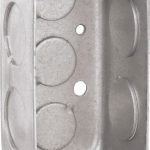 COOPER CROUSE-HINDS Electrical Wall Box: Steel, Rectangle, 4" OAH, 2-1/8" OAW, 1-7/8" OAD, 1 Gang TP596