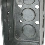 COOPER CROUSE-HINDS Electrical Wall Box: Steel, Rectangle, 4" OAH, 2-1/8" OAW, 2-1/8" OAD, 1 Gang TP604