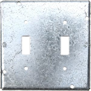 COOPER CROUSE-HINDS Square Surface Electrical Box Cover: Steel TP726