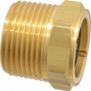 TRICO 2" Sight Diam, 1" Thread, 1-1/4" OAL, Viewport Sight Glass & Flow Sight 34353