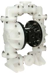 SANDPIPER Air Operated Diaphragm Pump: 1-1/2" NPT, Polypropylene Housing S15B3P2PPUS000.
