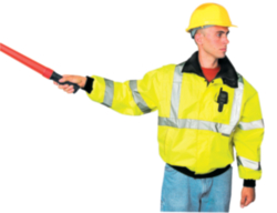 OCCUNOMIX General Purpose & High Visibility Jacket: Size Medium, Polyester, Zipper & Snaps Closure LUX-TJBJ-YM