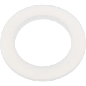 ELECTRO HARDWARE 3/8" Screw Standard Flat Washer: Nylon, Plain Finish FW-4-N