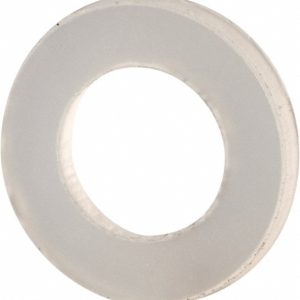 ELECTRO HARDWARE 4" Screw Standard Flat Washer: Nylon, Plain Finish FW-15-N