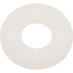 ELECTRO HARDWARE 3/8" Screw Standard Flat Washer: Nylon, Plain Finish FW-37-N