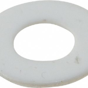 ELECTRO HARDWARE 1/2" Screw Standard Flat Washer: Polytetrafluroethylene, Plain Finish FW-21-PTFE