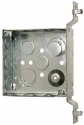 COOPER CROUSE-HINDS Electrical Outlet Box: Steel, Square, 4" OAH, 4" OAW, 1-1/2" OAD, 1 Gang TP425