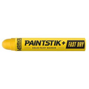 MARKAL Solid Paint Marker: Yellow, Alcohol Base, Round Tip 82721