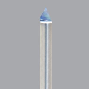 ONSRUD Engraving Cutter: 60 &deg;, 0.04" Dia, 0.04" Tip Dia, Conical Point, Solid Carbide 37-09