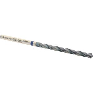 ACCUPRO Jobber Length Drill Bit: 1/8" Dia, 120 &deg;, Cobalt 1BB0318-AC