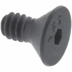HOLO-KROME Flat Socket Cap Screw: M8x1.25, 12.9 Alloy Steel, Black Oxide Finish 87144
