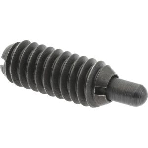 GIBRALTAR Threaded Spring Plunger: 1/4-20, 5/8" Thread Length, 0.119" Dia, 3/16" Projection SW10-4XFS-G