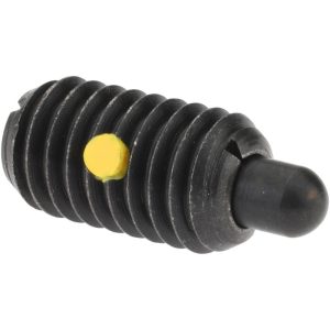 GIBRALTAR Threaded Spring Plunger: 3/8-16, 11/16" Thread Length, 0.186" Dia, 3/16" Projection SW10-6FS-PT-G
