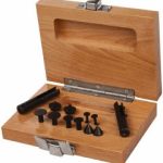 SPI Caliper Centerline Attachment: Use with 6" Vernier, Dial & Digital Calipers, Includes Cold Rolled Steel & Wood (Case) Caliper Centerline Attachment 12-369-7