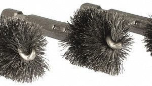 RIDGID 3/4" ID, 13/16" Brush Dia, Steel, Power Fitting & Cleaning Brush 93722
