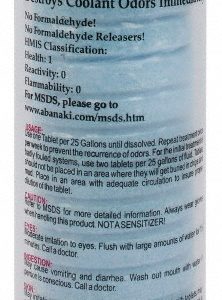 ABANAKI Deodorizing Tablet Coolant Additive: 16 oz Tube CSDT