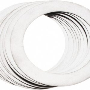 ELECTRO HARDWARE Round Shim: 0.012" Thick, 2" ID, 2.75" OD SHIM-195-SS