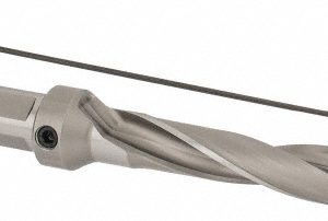 KENNAMETAL Replaceable-Tip Drill: 23.81 to 24 mm Dia, 120 mm Max Depth, 25.4 mm Weldon Flat Shank 1505183