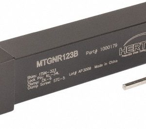 HERTEL Indexable Turning Toolholder: MTGNR123B 3/4" SHANK, Clamp & Screw 1000179