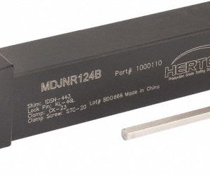 HERTEL Indexable Turning Toolholder: MDJNR124B 3/4" SHANK, Clamp & Screw 1000110
