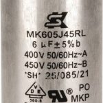 EBM PAPST 6 Microfarad Rating, Plastic, Blower Capacitor 99285-4-7320