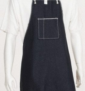 ANSELL Bib Apron: General Purpose Protection, Size Universal, Blue 950323