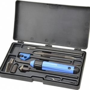 NOGA Hand Deburring Tool Set: 18 Pc, High Speed Steel UK 3000