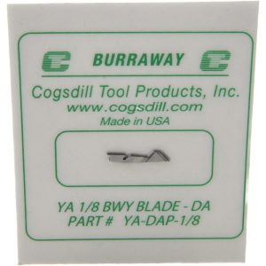 COGSDILL TOOL 1/8", Type A Double Angle, Replacement Deburring Blade YA-DAP-1/8