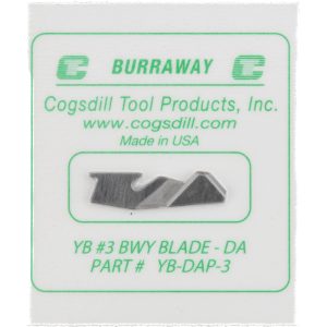 COGSDILL TOOL No. 3, Type B Double Angle, Replacement Deburring Blade YB-DAP-3