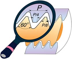 CARMEX Laydown Threading Insert: 16 ER 1.5 ISO BMA, Carbide 16ER1.5ISOBMA