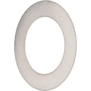ELECTRO HARDWARE Round Shim: 0.1 mm Thick, 10 mm ID M-SHIM-2-SS