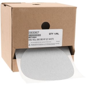 VALUE COLLECTION 6" Dia PSA Disc Roll: 80 Grit, Silicon Carbide 809775-58444