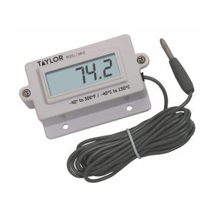 TAYLOR Digital Panel Thermometer: 300 &deg; F 9940N