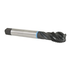 EMUGE Spiral Flute Tap: M24x3.00 Metric Coarse, 4 Flutes, Modified Bottoming, 6H Class of Fit, Cobalt, Oxide Coated C0503200.0124