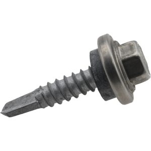 ITW BUILDEX #12-14, Hex Washer Head, Hex Drive, 1" Length Under Head, #3 Point, Self Drilling Screw 560086