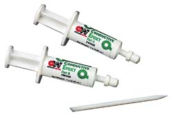 CHEMTRONICS Two-Part Epoxy: 0.25 oz, Cartridge Adhesive CW2400