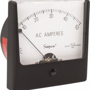 SIMPSON ELECTRIC Analog, AC Ammeter, Panel Meter 35075