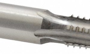 REIFF & NESTOR 1/8-27 NPT, 5 Flutes, Bright Finish, High Speed Steel, Interrupted Thread Pipe Tap 46604