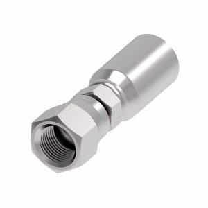 EATON Hydraulic Hose Female Swivel Fitting: 0.3750" Hose ID, 0.3750" Hose OD, Hose Size 6, 9/16-18 Thread, 5,000 psi 06E-606