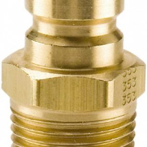 PARKER Hydraulic Hose Male Pipe Rigid Nipple Fitting: 1/4", 200 psi PN252