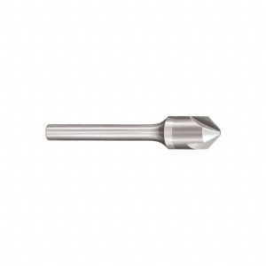 SGS Countersink: 1/4" Head Dia, 60.00 deg Included Angle, 3 Flute, Solid Carbide, Right Hand Cut 74031