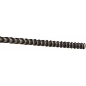 ALL AMERICA THREADED PRODUCTS General-Purpose Threaded Rod: 1/4-20, 3' OAL, Low-Carbon Steel, Oil Finish 01073