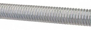 ALL AMERICA THREADED PRODUCTS General-Purpose Threaded Rod: 7/16-14, 3' OAL, Low-Carbon Steel, Zinc Finish 03103