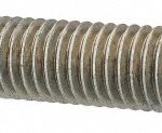 ALL AMERICA THREADED PRODUCTS General-Purpose Threaded Rod: 5/8-11, 3' OAL, Low-Carbon Steel, Zinc Finish 03133